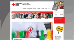 Desktop Screenshot of drk-herford.de